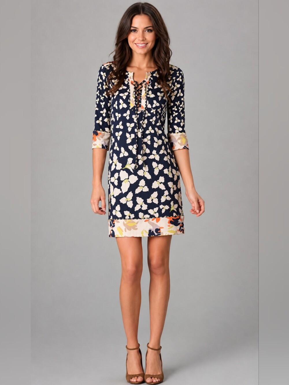 ❤️ NWOT! DIANE VON FURSTENBERG TRELLA SILK MINI SHIFT DRESS, 2